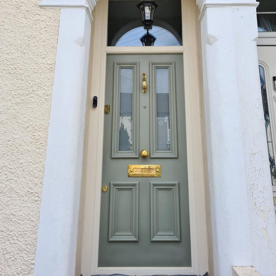 Painted front door A handmade timber front doors by Fine London Joinery